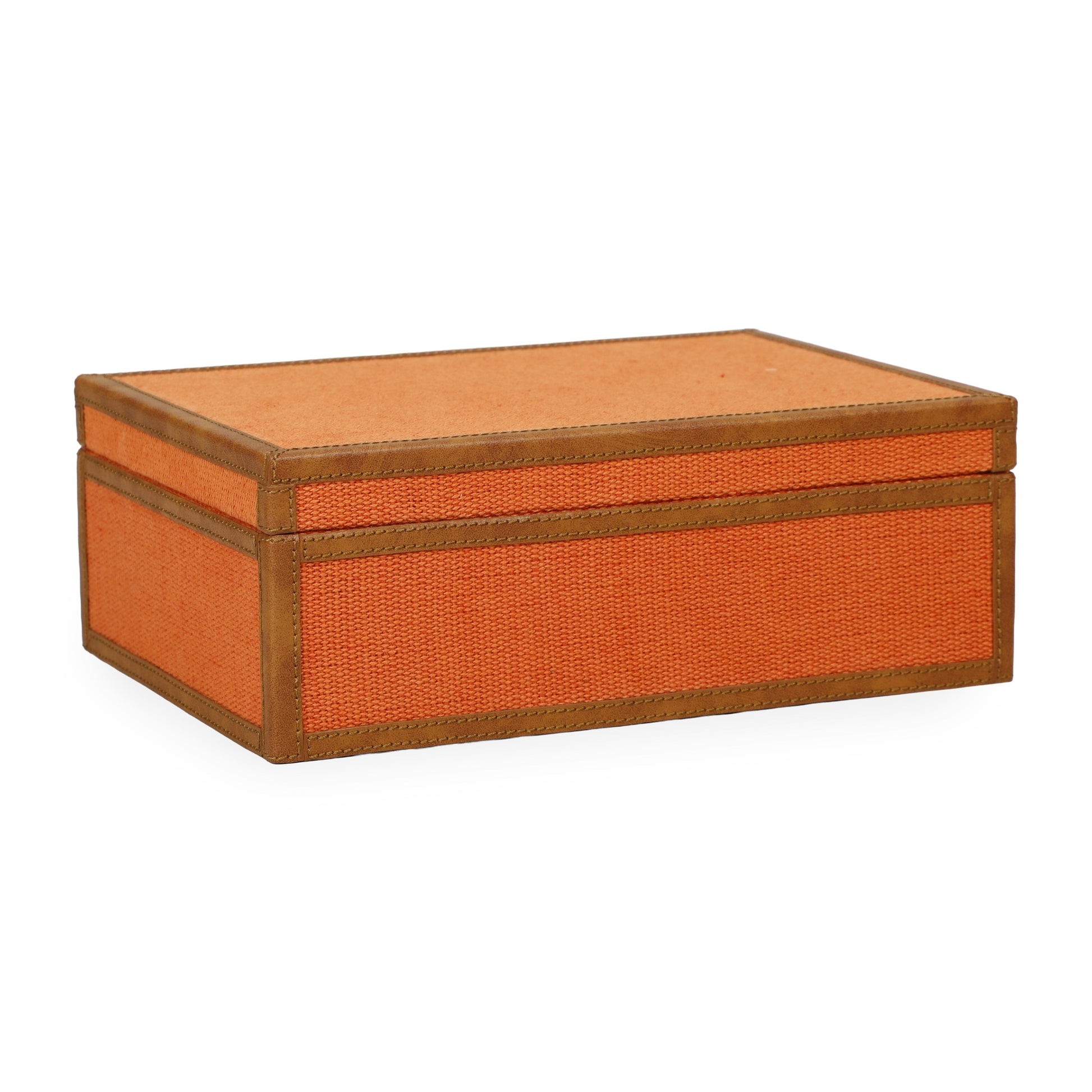Acre Orange Cotton Jute Contract-Grade Jewelry Box - Default Variant