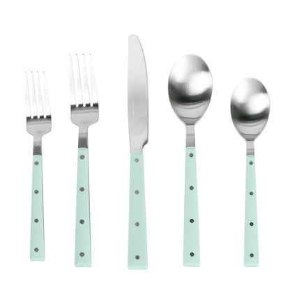 Soline Stainless Steel Flatware - Set of 5 Pieces - Service for 1