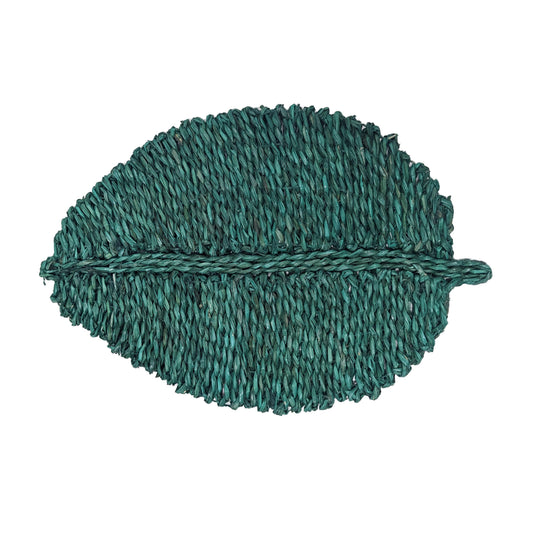 Leaf Seagrass Placemat - Set of 4 - Green