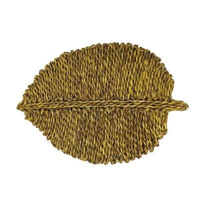 Leaf Seagrass Placemat - Set of 4 - Yellow