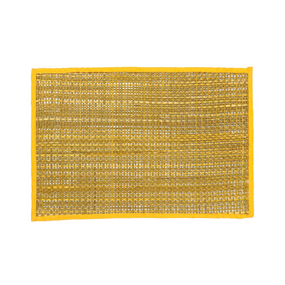 Peele Seagrass Placemat - Set of 4 - Yellow