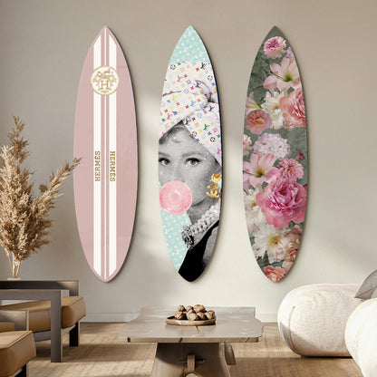 Blush Icons | Surfboard Gallery Wall
