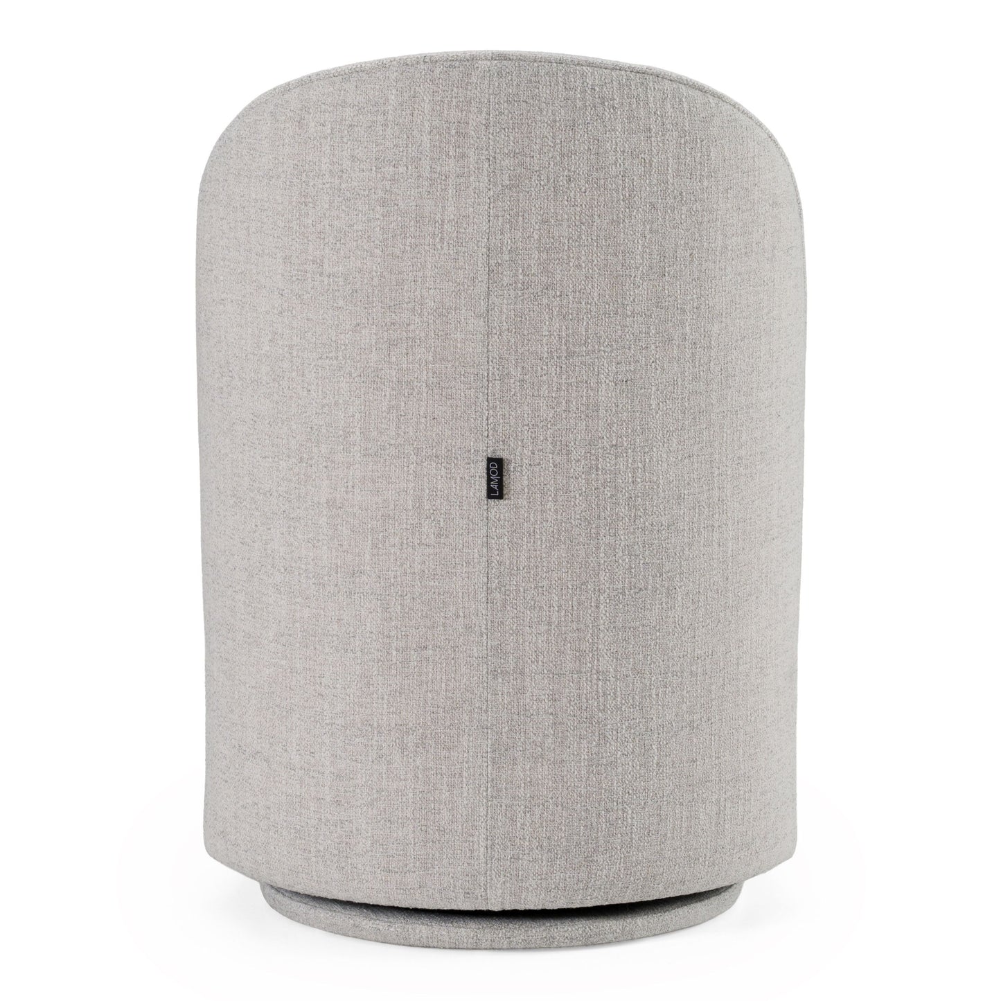 Correa - Modern Light Grey Fabric Swivel Dining Chair