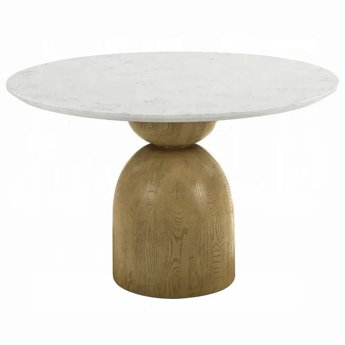 Kala Round Dining Table w/Marble Top