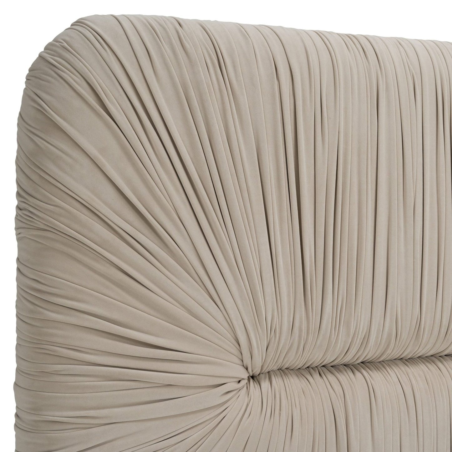 Florence - Modern Beige Velvet + Gold Bed