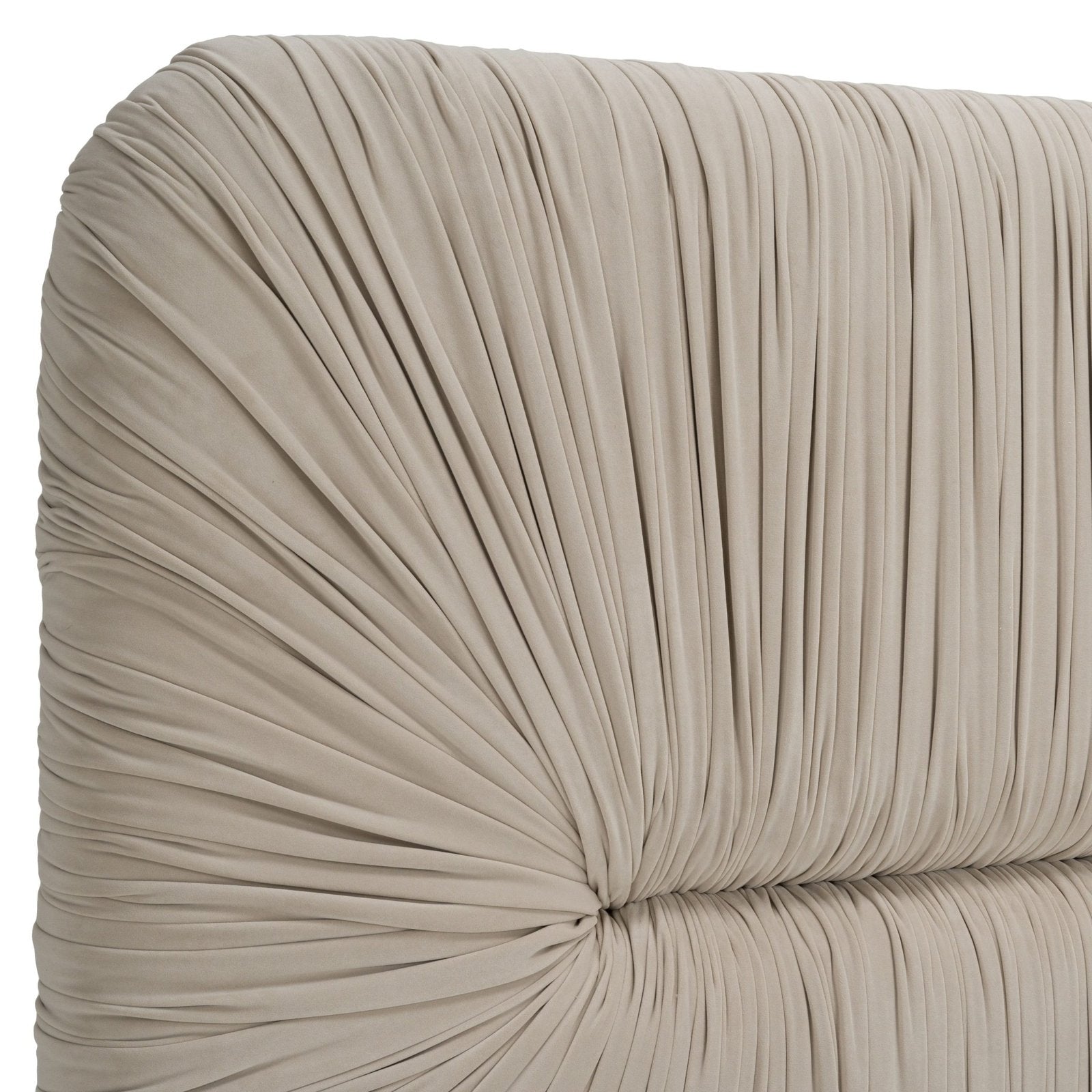 Florence - Modern Beige Velvet + Gold Bed