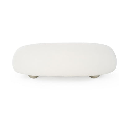 Fortune - Contemporary White Fabric Sofa