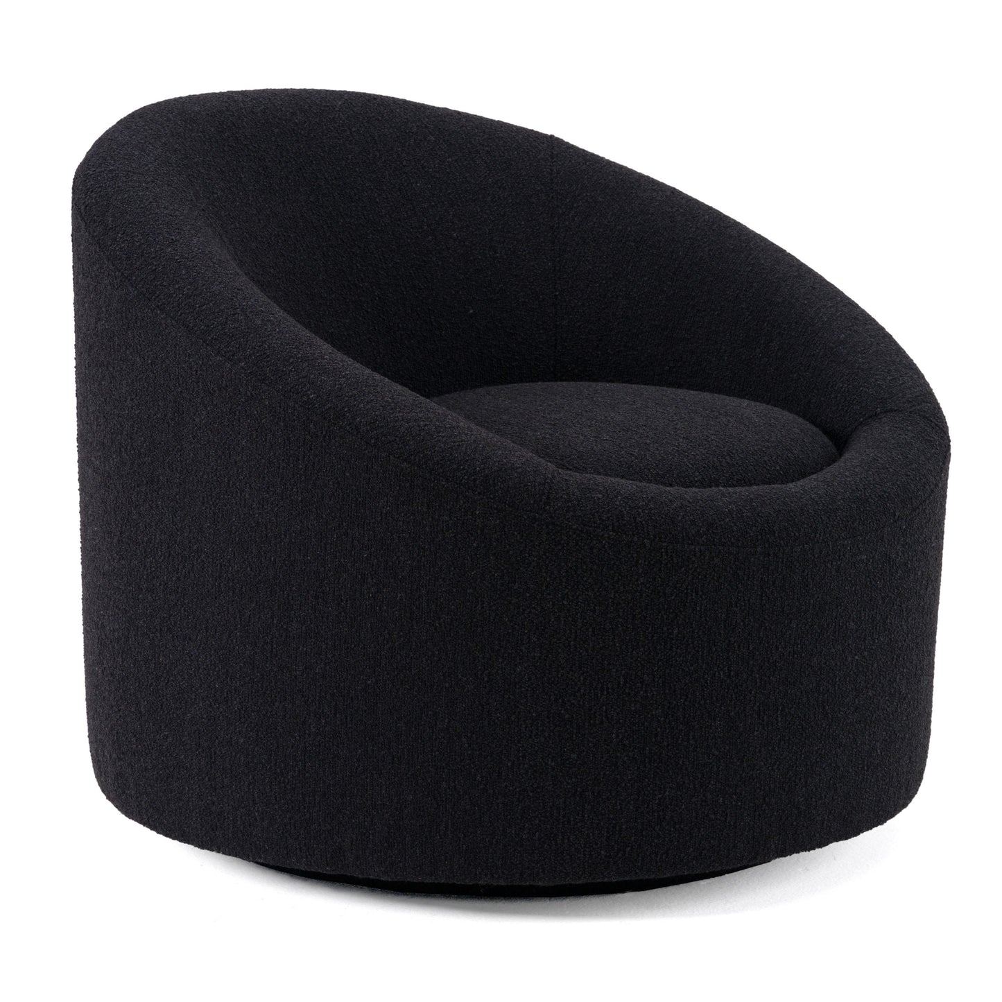 Frontier - Glam Black Fabric Accent Chair