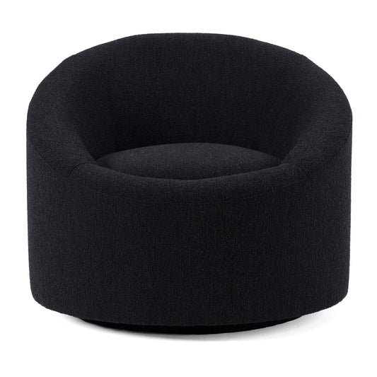 Frontier - Glam Black Fabric Accent Chair