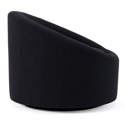Frontier - Glam Black Fabric Accent Chair