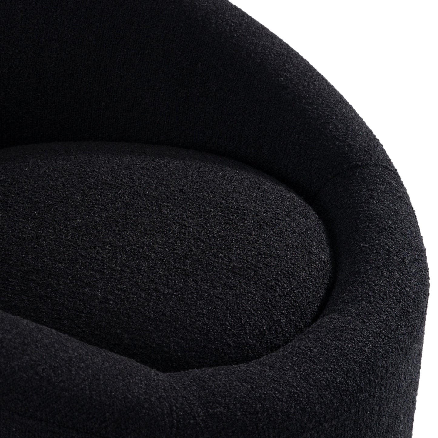 Frontier - Glam Black Fabric Accent Chair