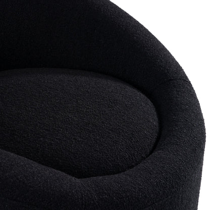 Frontier - Glam Black Fabric Accent Chair