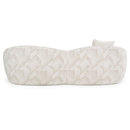 Gentle - Modern Beige Pattern Fabric Sofa