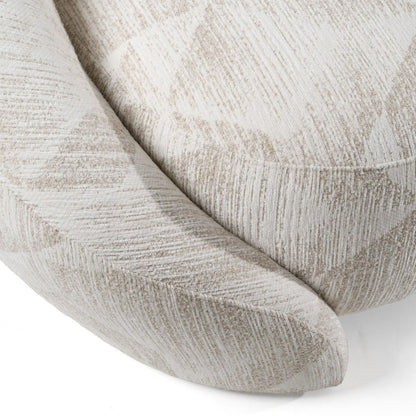 Gentle - Modern Beige Pattern Fabric Sofa