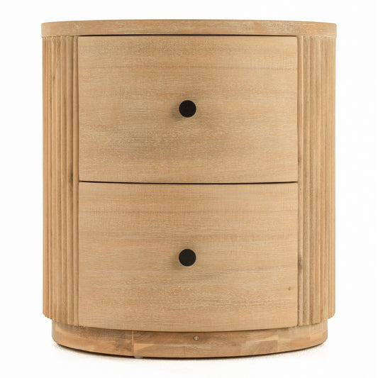 Jacobson - Modern Natural Acacia Nightstand