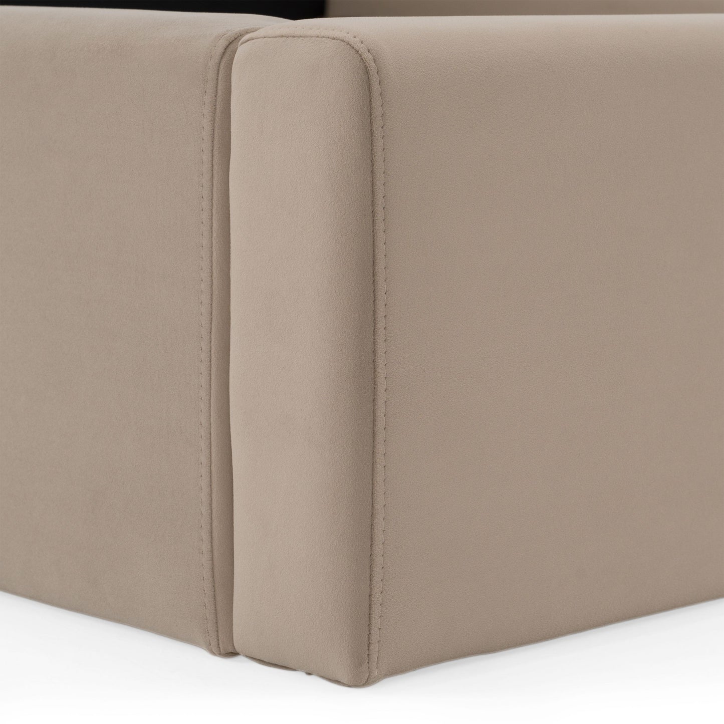 Kiro Modern Tan Fabric Bed