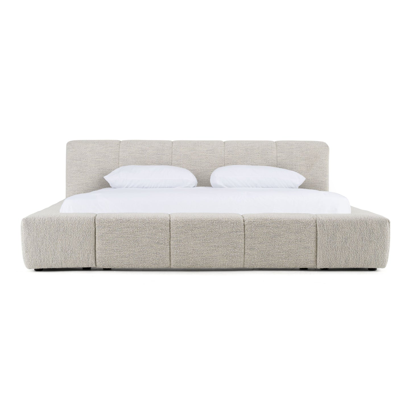 Lamont Modern Cream Fabric Bed
