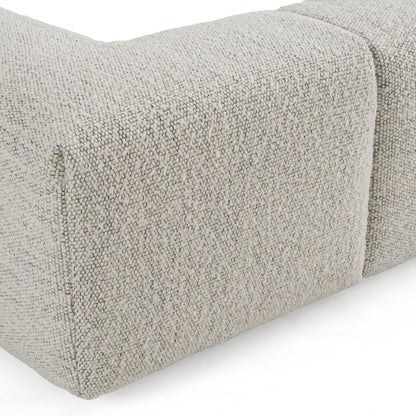 Lamont Modern Cream Fabric Bed