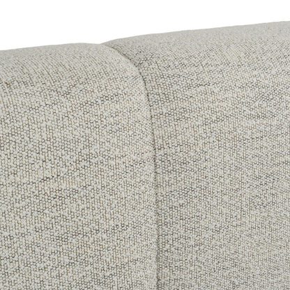 Lamont + Aria - Modern Beige Fabric + Grey Texture 4-Piece Bedroom Set queen size