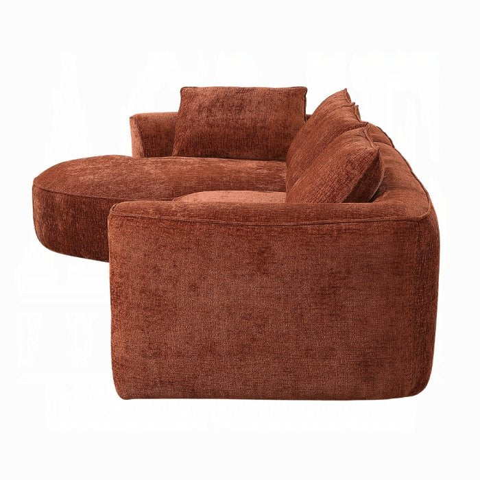 claudia Sectional Sofa W/4 Pillows