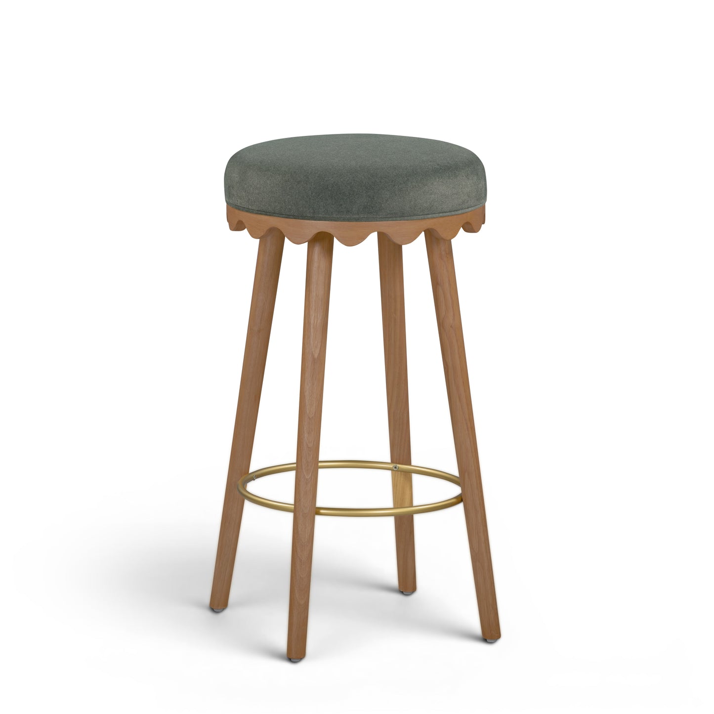 Oodle Performance Vegan Mohair Stool