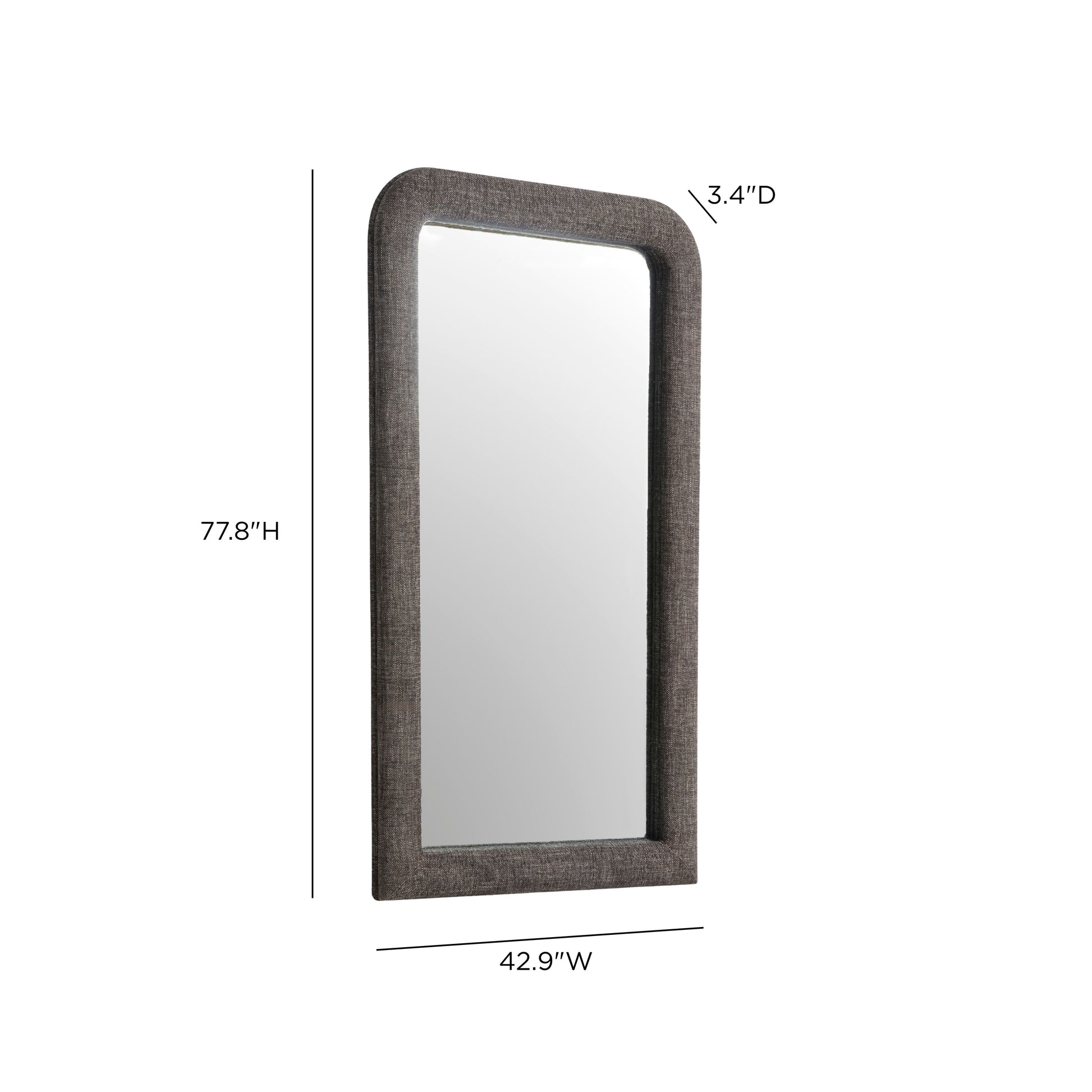 Heidi 43"X78" Upholstered Oversized Floor Mirror