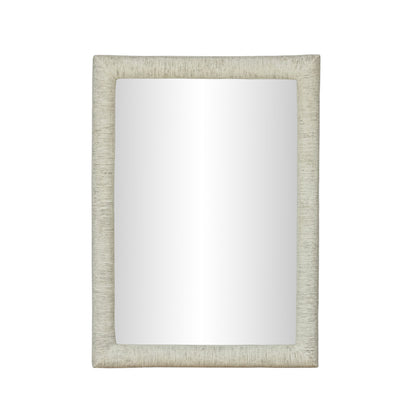 Orpheus 34"X47" Ribbed Faux Stone Rectangular Wall Mirror