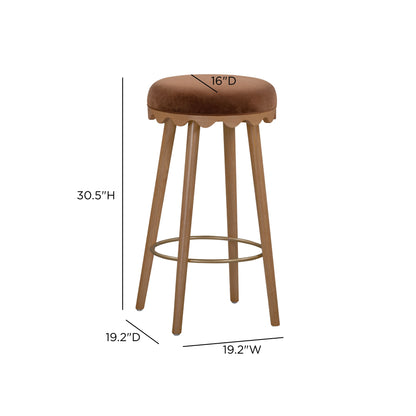 Oodle Performance Vegan Mohair Stool