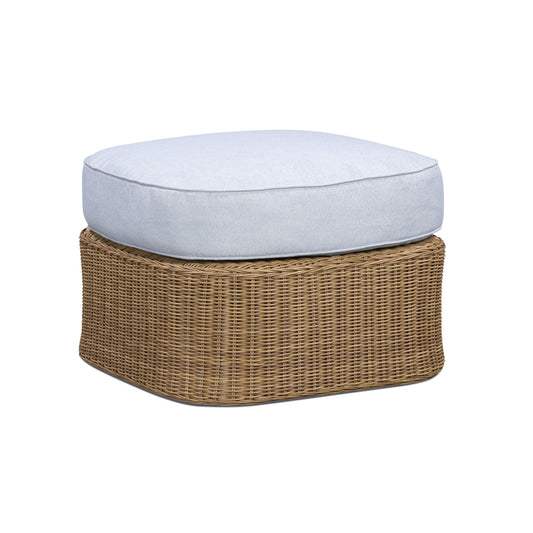 Axel Boucle Outdoor Ottoman - Blue