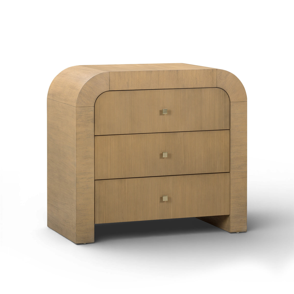 Hump 38" Arched 3-Drawer Bedside Chest