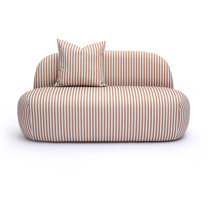 Carraway 59" Loveseat - Brown Stripes