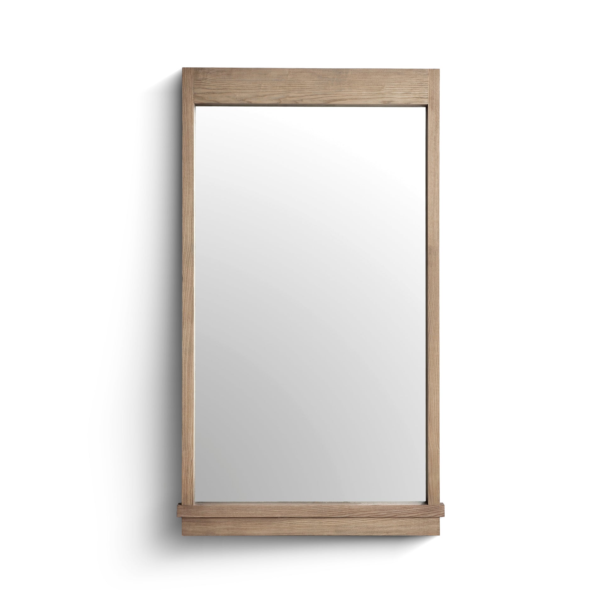 Aimee 44"X77" Solid Brushed Ash Floor Mirror - Default Variant