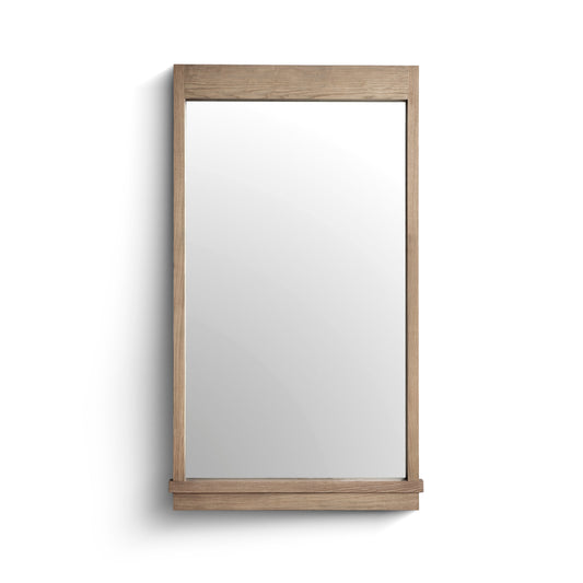Aimee 44"X77" Solid Brushed Ash Floor Mirror - Default Variant
