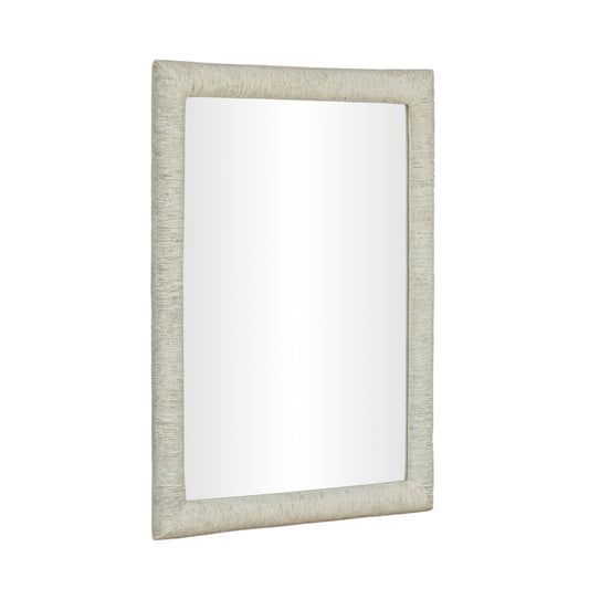 Orpheus 34"X47" Ribbed Faux Stone Rectangular Wall Mirror - Default Variant