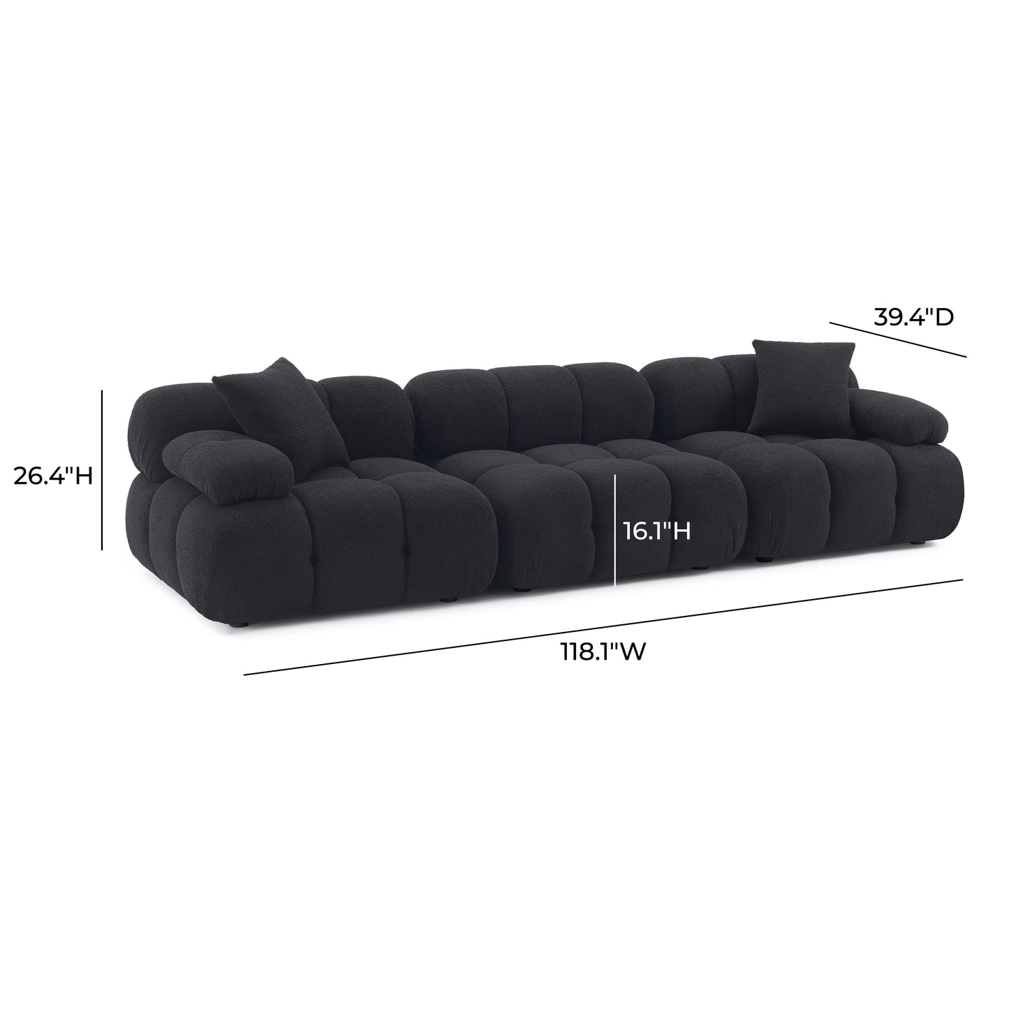 Calliope 118" Performance Modular Sofa