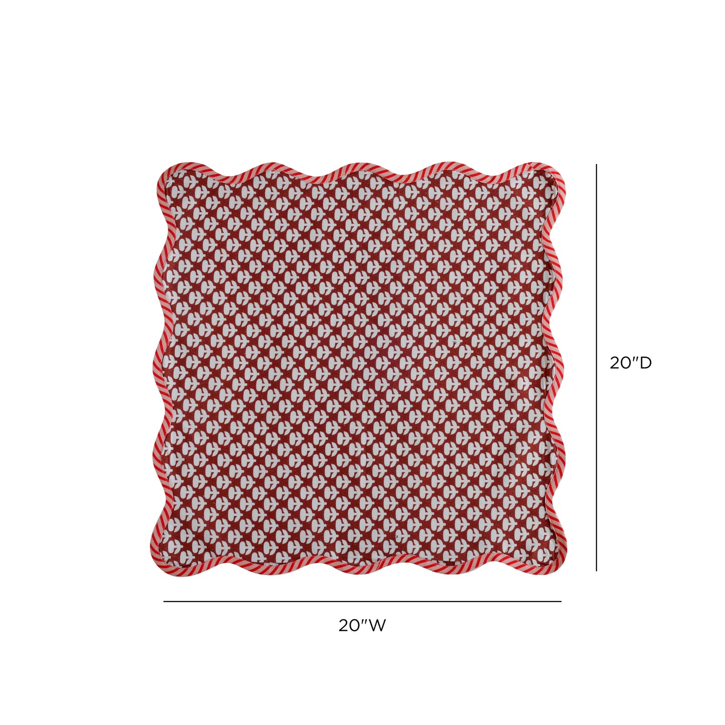 Crissy Cotton Canvas Printed Napkins - Set of 4