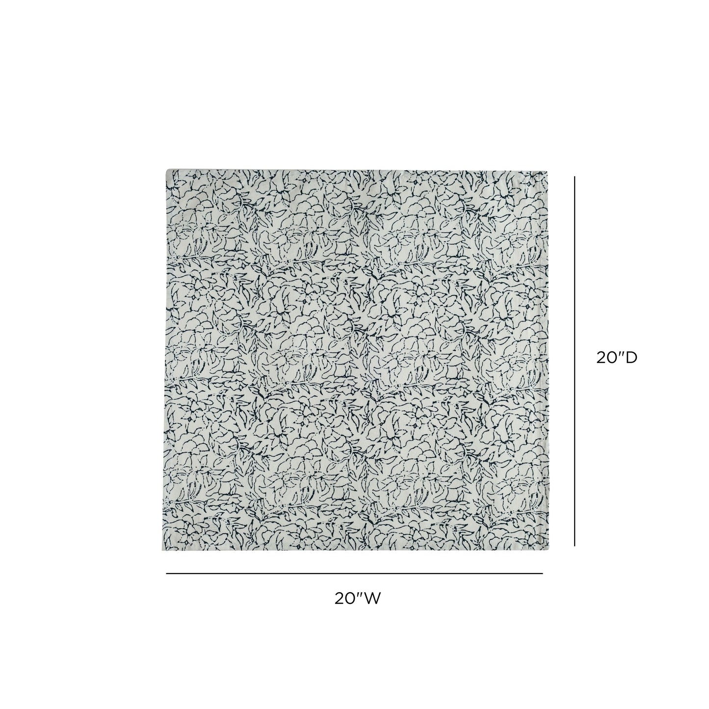 Crissy Cotton Canvas Printed Napkins - Set of 4