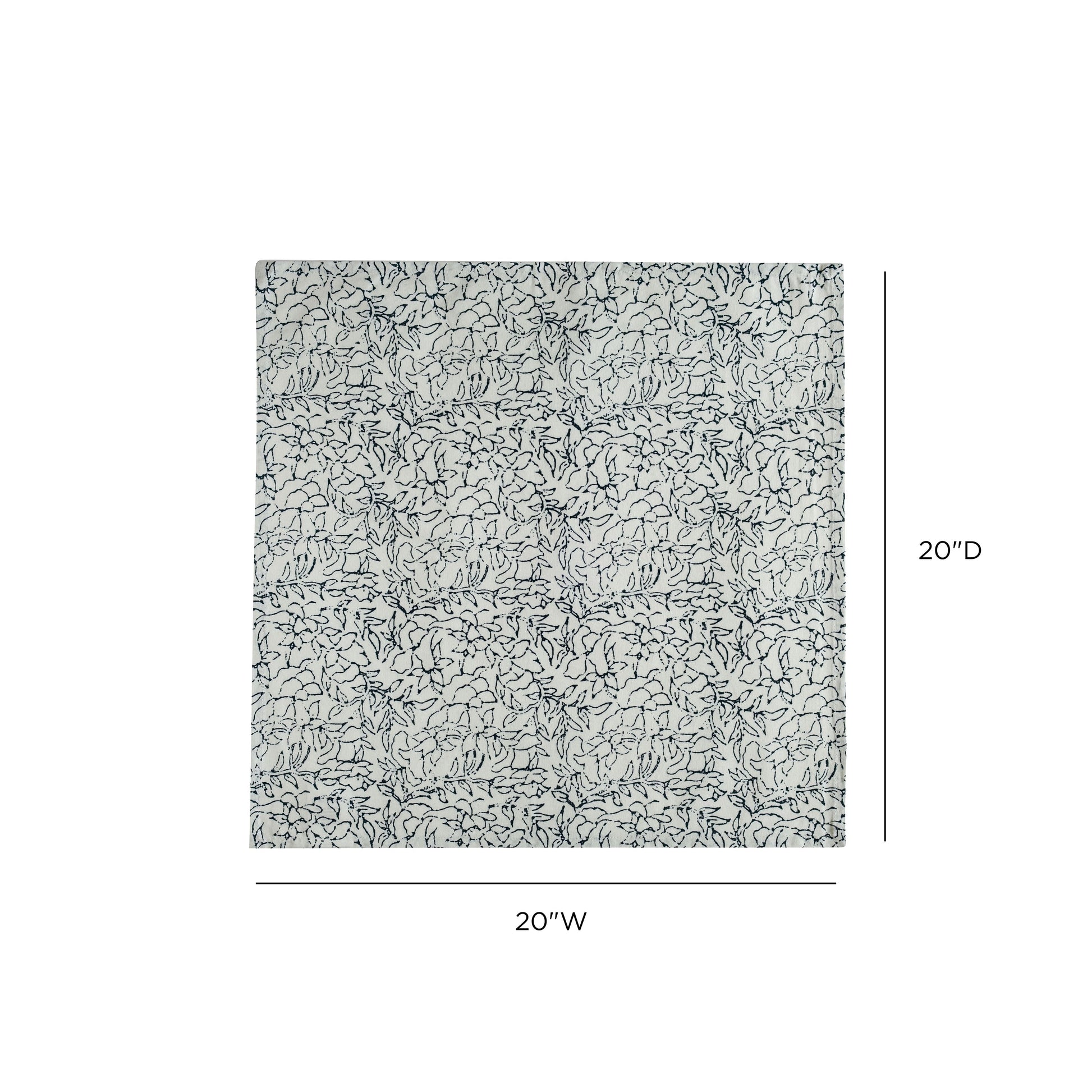 Crissy Cotton Canvas Printed Napkins - Set of 4