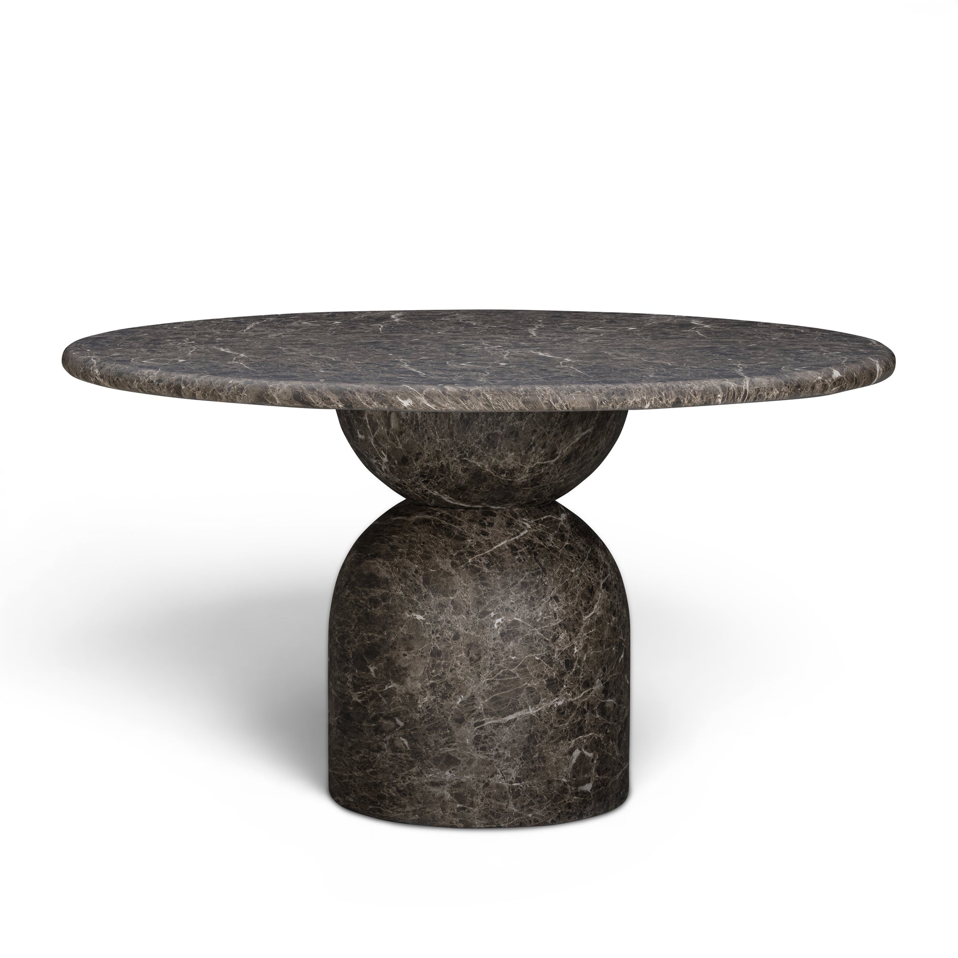 Cynthia Concrete Indoor/Outdoor Dining Table (54"-87") - Dark Emperador Marble / 54"