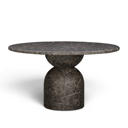 Cynthia Concrete Indoor/Outdoor Dining Table (54"-87") - Dark Emperador Marble / 54"
