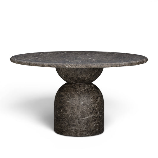 Cynthia Concrete Indoor/Outdoor Dining Table (54"-87") - Dark Emperador Marble / 54"