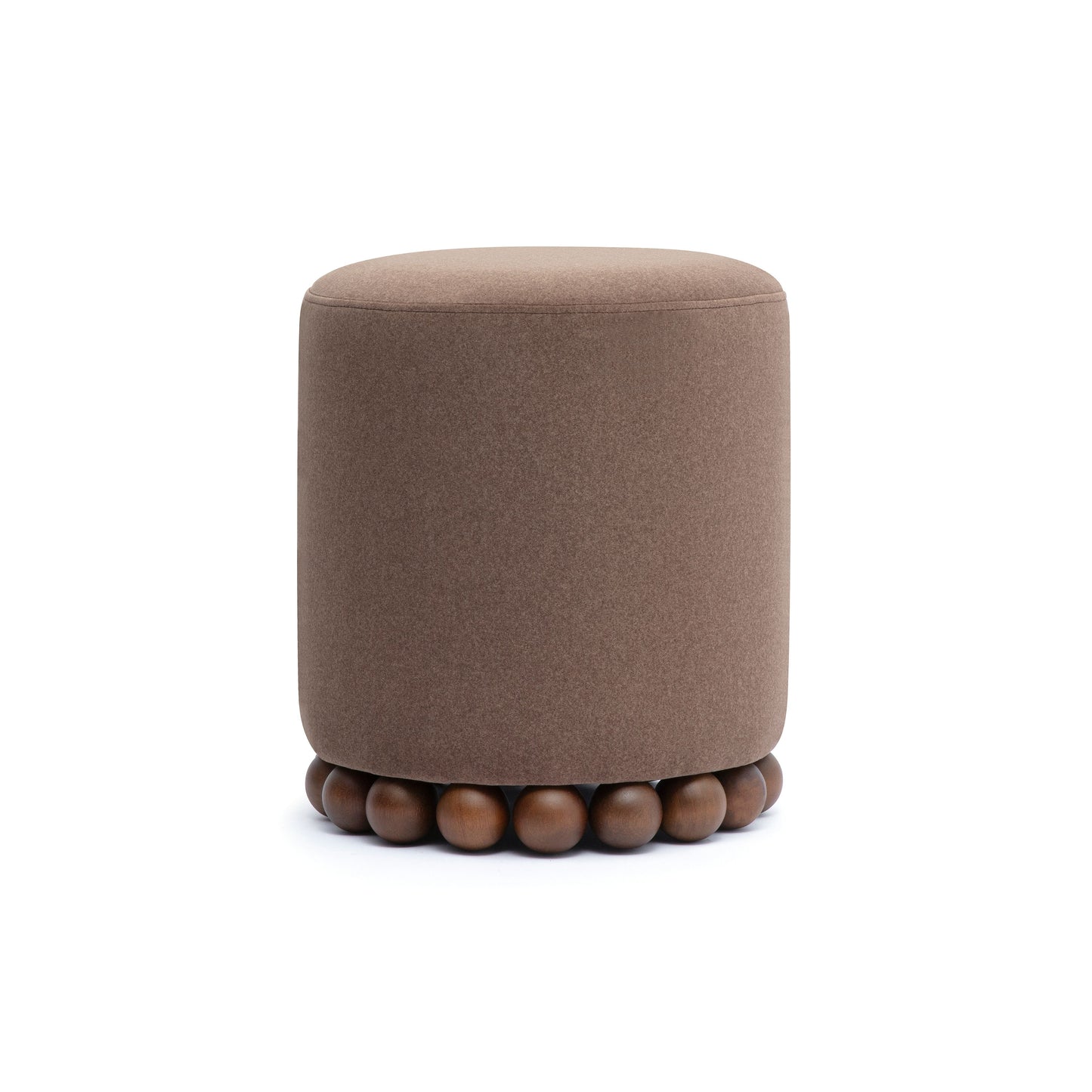 Dex Performance Vegan Mohair Ottoman - Brown