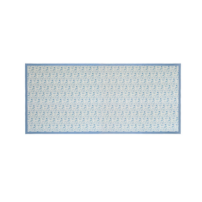 Dolce Natural Cotton Table Cloth - Baby Blue / 70" x 160"