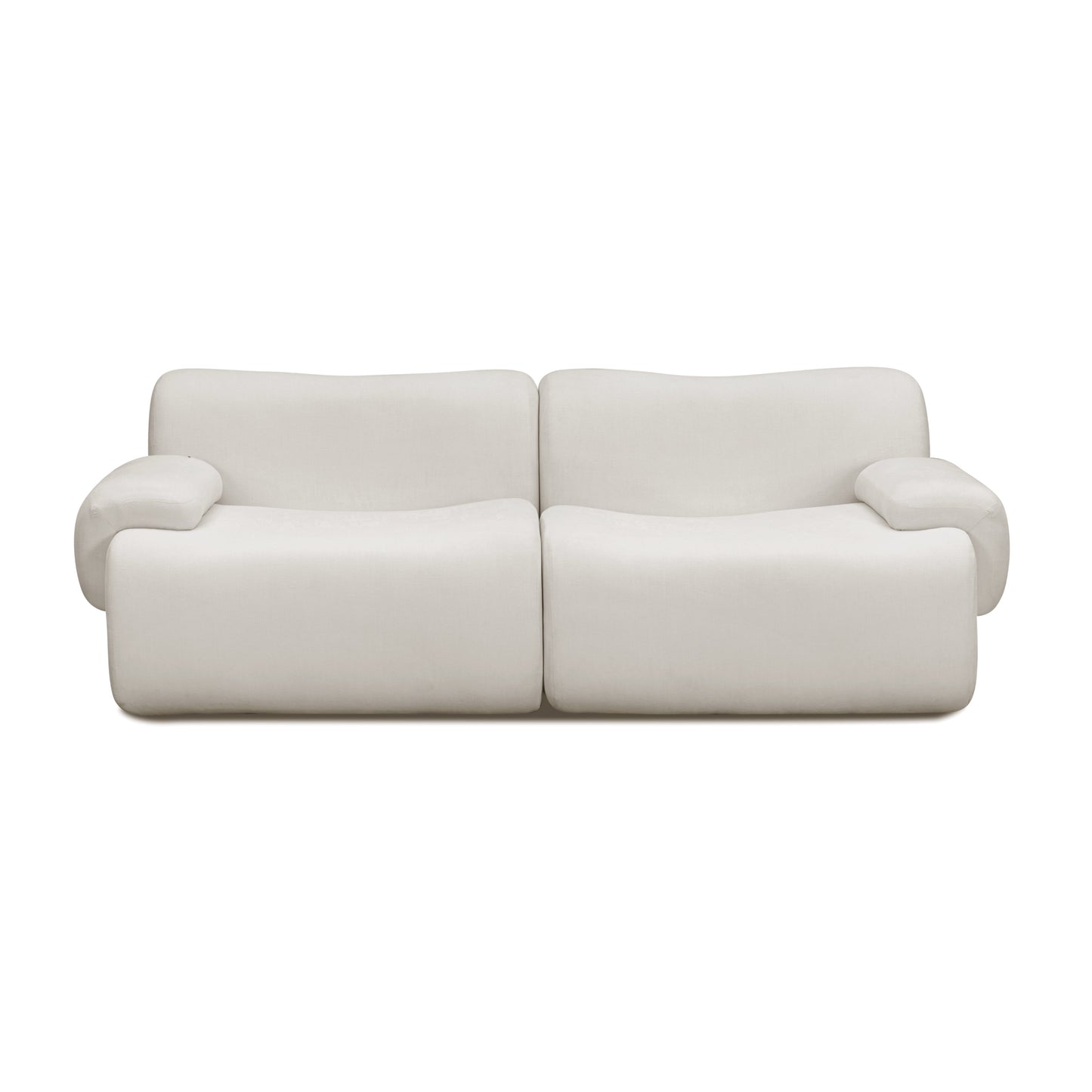 Zenith 80" Modular Loveseat - Cream