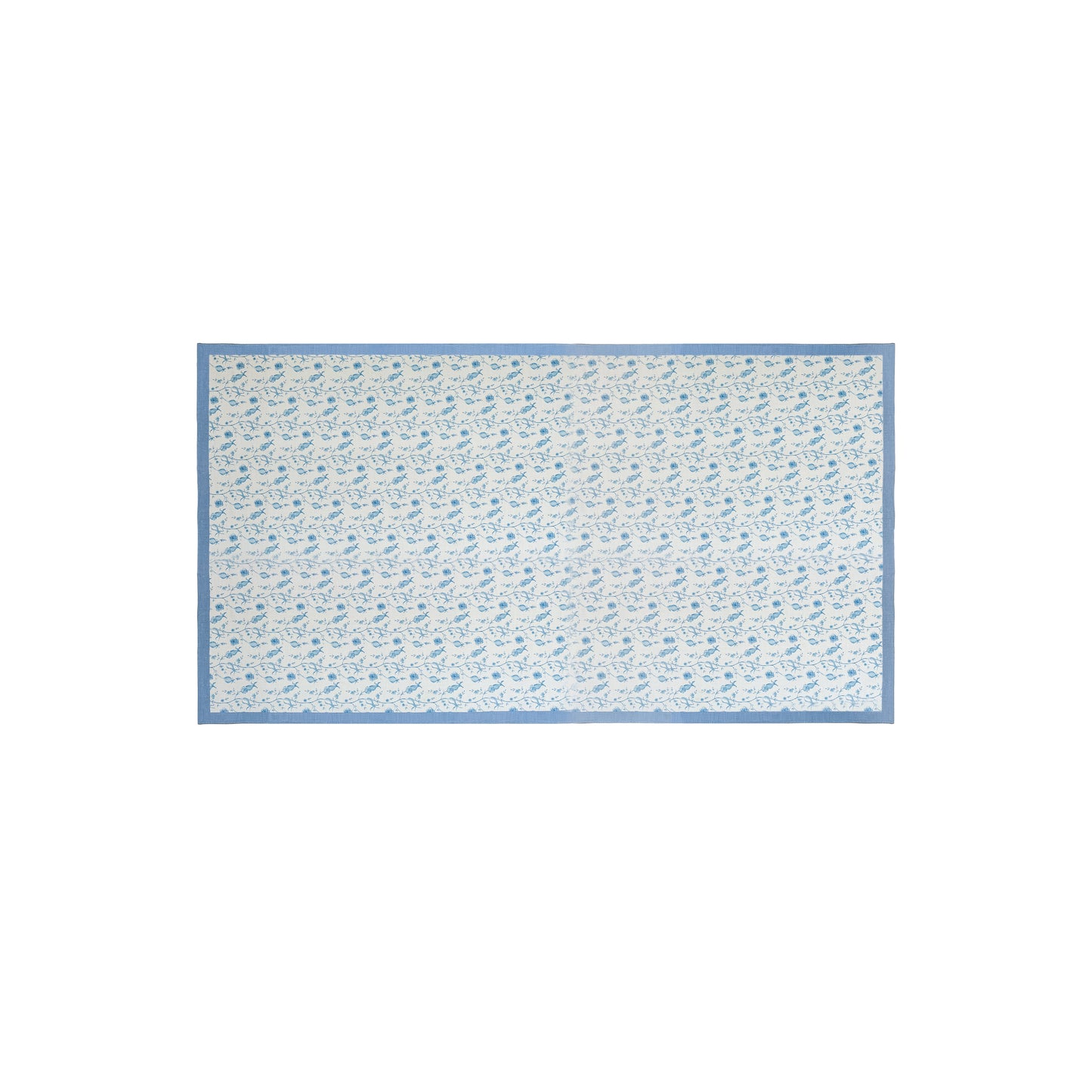 Dolce Natural Cotton Table Cloth - Baby Blue / 70" x 140"
