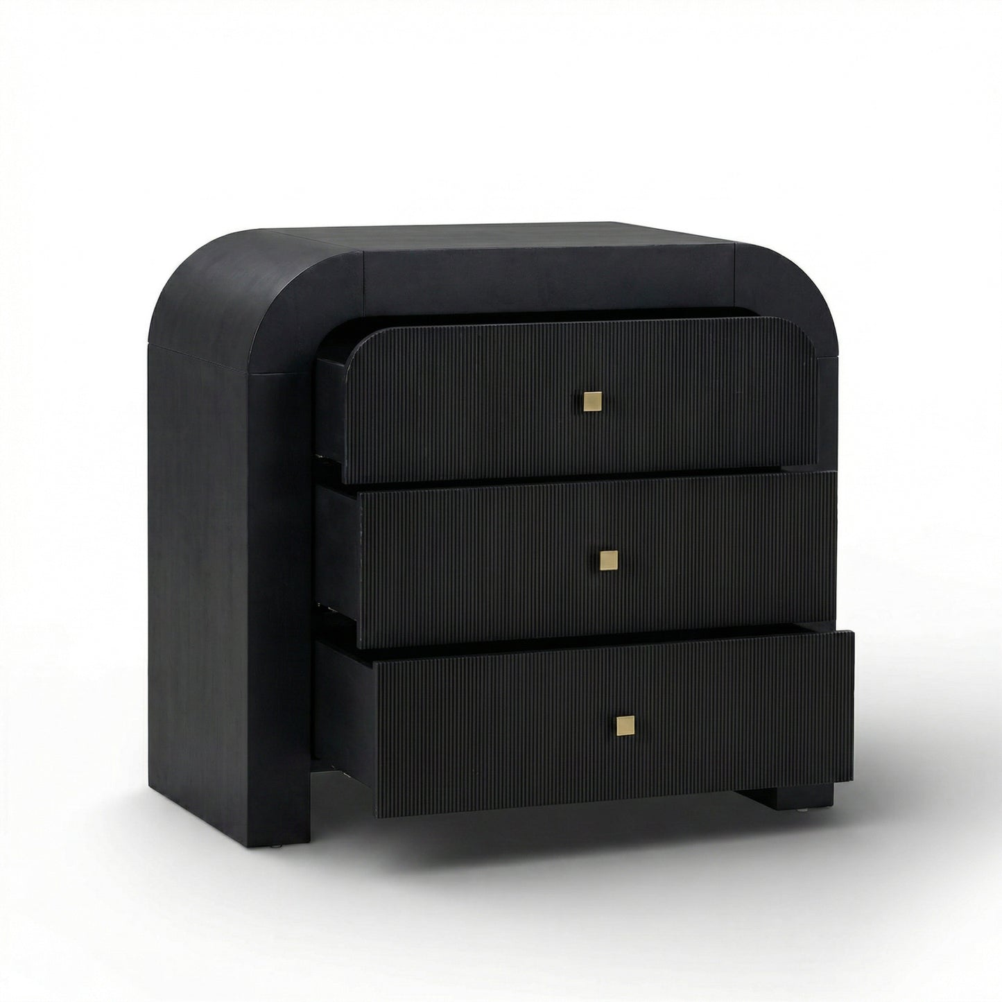 Hump 38" Arched 3-Drawer Bedside Chest