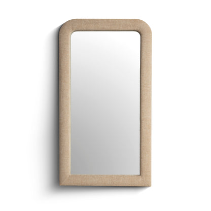 Heidi 43"X78" Upholstered Oversized Floor Mirror - Honey