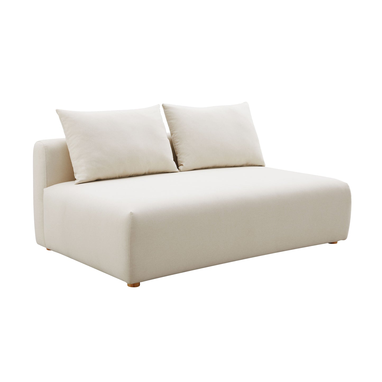 Hangover 64" Armless Loveseat - Off-White