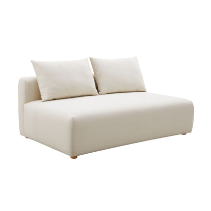 Hangover 64" Armless Loveseat - Off-White