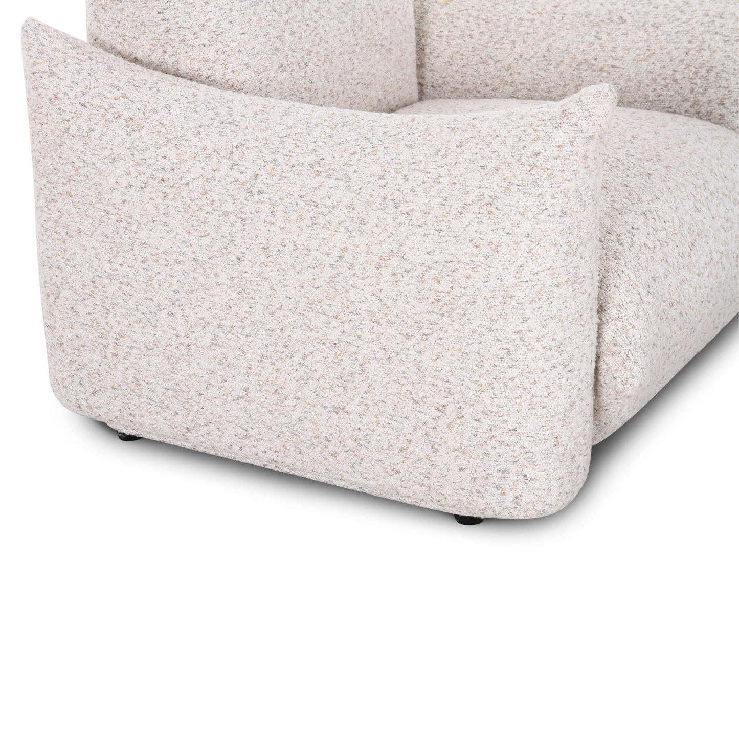 Saint Tropez Nubby Fabric Armchair in Sand